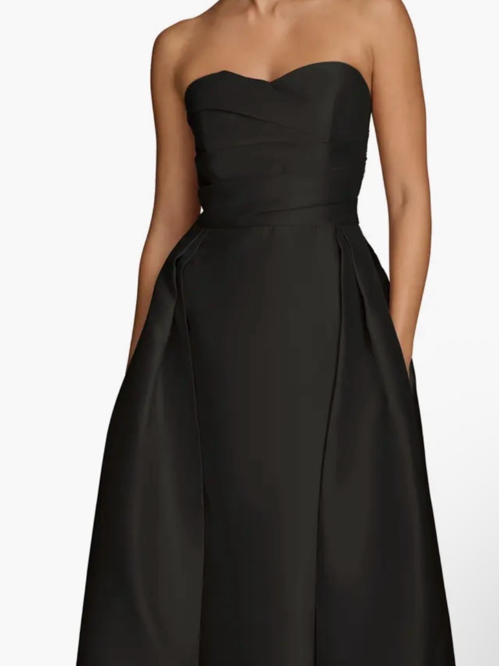 DONNA KARAN NEW YORK Mikado Ball gown in Black